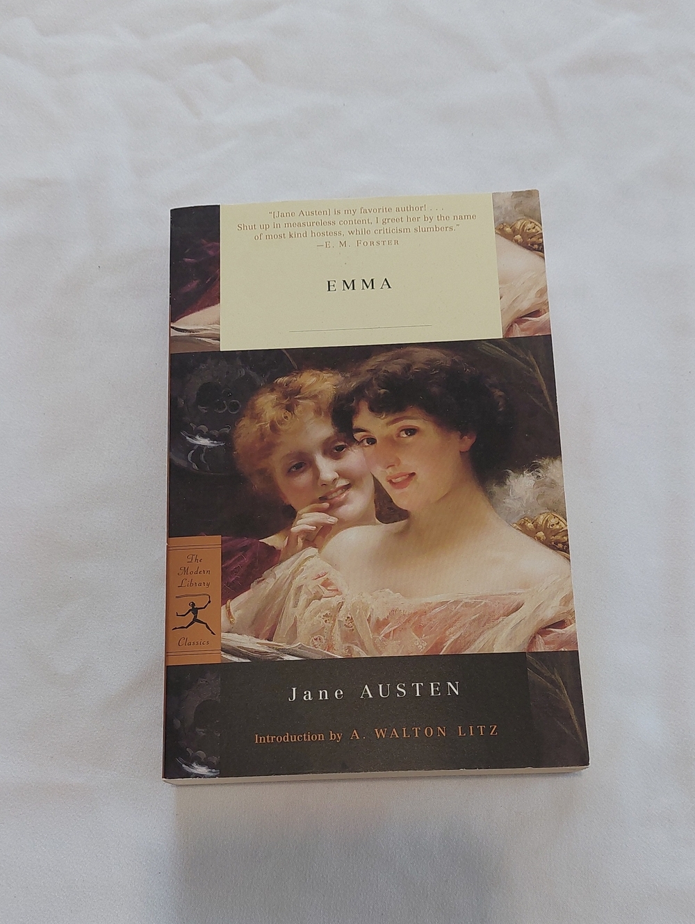 Jane Austen Emma Paperback - Cream and Black Classic Novel